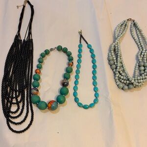 Elegant Multicolor Beaded Necklace Set